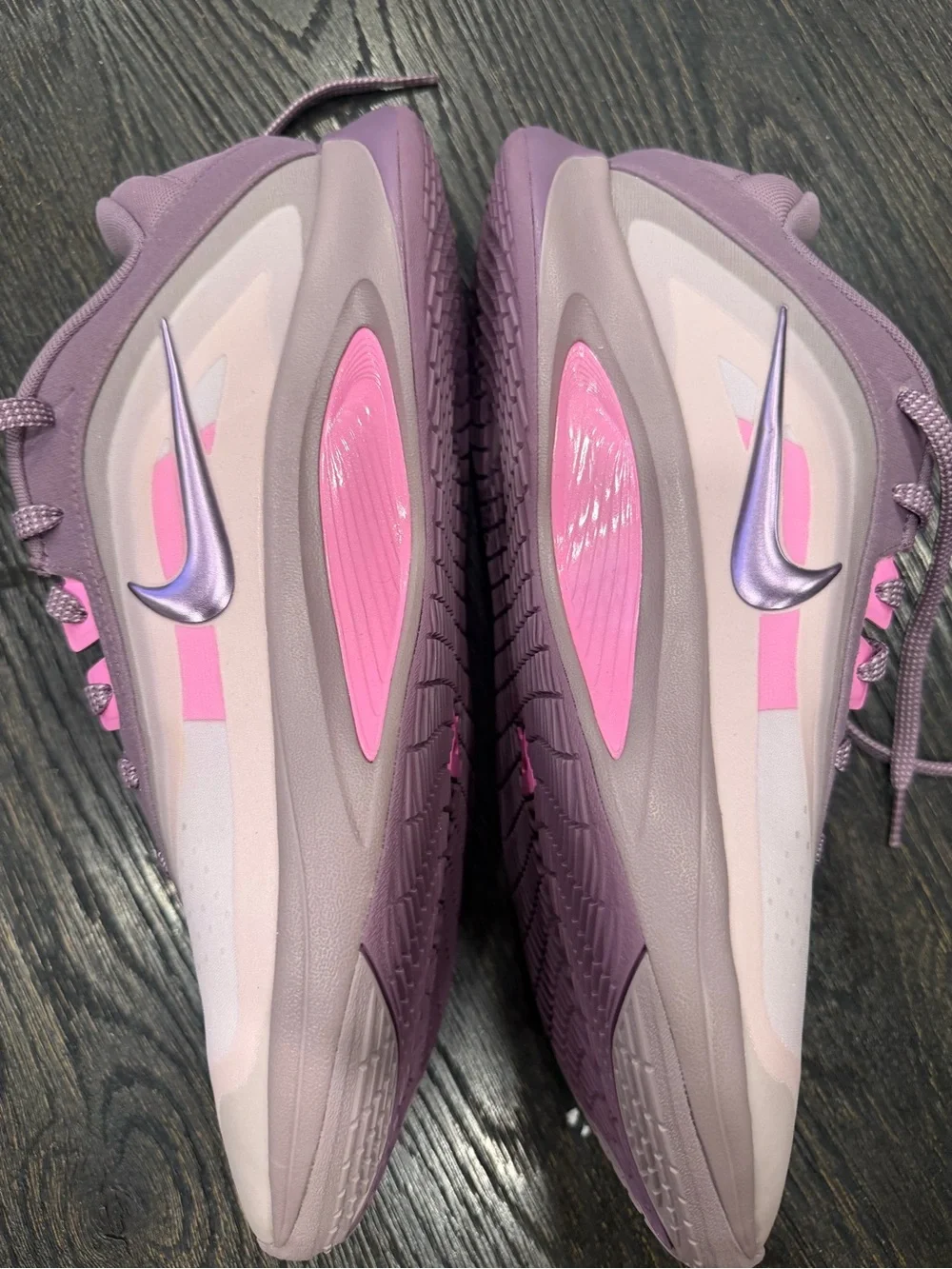 Nike A'ja Wilson A'One Shoes Women’s SZ 12.5 Violet Dust Pink Spell